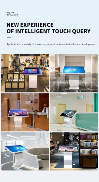 49 Inch Exhibition Hall Interactive Self Service Kiosk Vertical Touch Screen