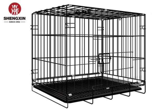 ISO9001 42 Inch Wire Dog Crate With Wheels Multiple Sizes