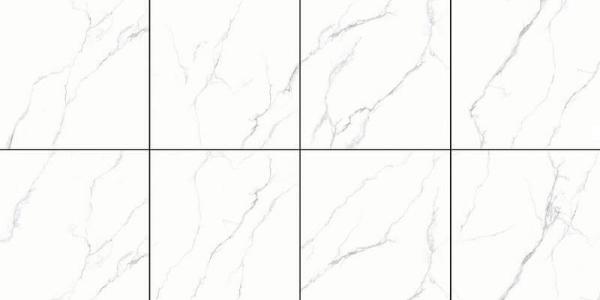Carrara carreaux de sol extérieurs et sans décoloration 1200x1200x9mm blanc visage de bébé vitrifié carreaux de porcelaine pour la décoration et l'hôtel
