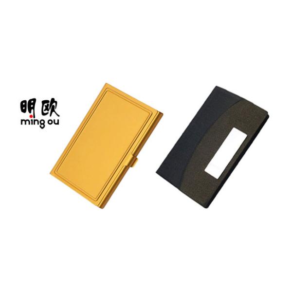Personalised Metal Visiting Card Holder Case , Engraved Logo Business Card Holder For Women
