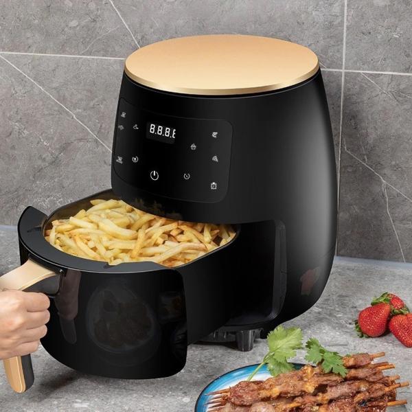 Function With Light Indicator 4.5L 6L Non-Stick Cooking Surface Air Fryer Without Oil