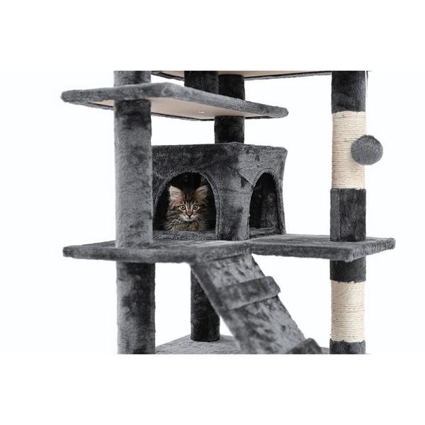 Multi-Layer Cat Scratching Post with Large Jumping Platform Customized Requests Accepted