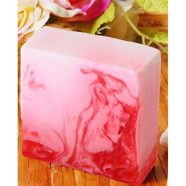 Jabón hecho a mano orgánico natural puro, hidratación del jabón de barra del aceite de Rose roja Gessential