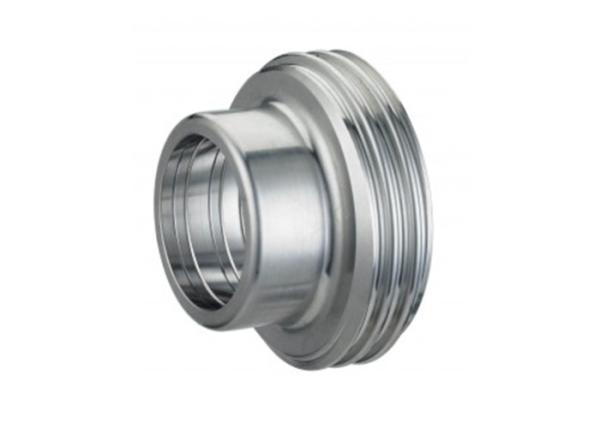 1 Inch Stainless Steel Sanitary Pipe Fittings SMS Union T304 T316L Round Slotted Nut