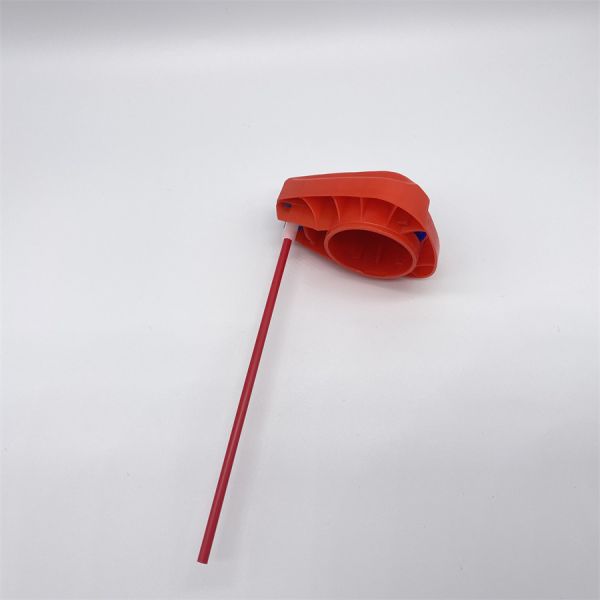 Ergonomic High-Visibility Foldable Nozzle Cap for Airport Fuel Hydrants and Refueling Stations with Safety Flag