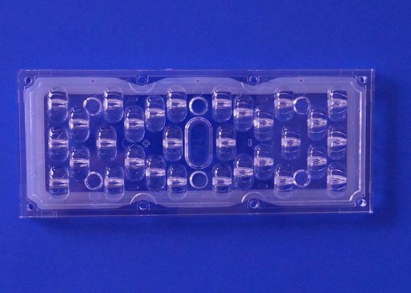 3030SMD LED Street Light Lens 173MM Wide Angle 176x96 Degree High Light Output