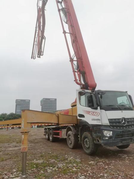 Sany high performance used 62m concrete pump truck suitable for large building construction