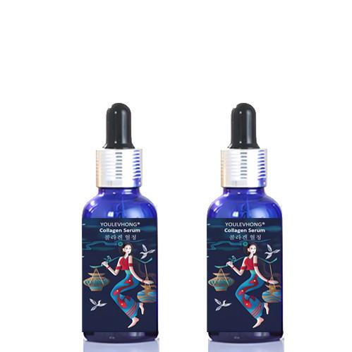 Fragrance Free Anti Aging Collagen Serum Lightweight Daily Liquid for Face Rejuvenation
