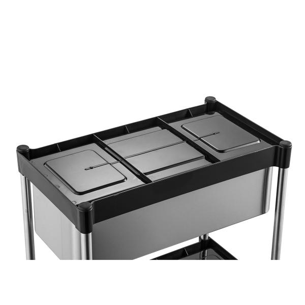 Under Sink Kitchen Storage Rack Clutter-Free 2 Tiers Stainless Steel Kitchen Rack