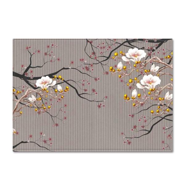 99.1*152.4cm Flower Pattern Room Rugs Washable Dining Room Floor Mat Floor carpet