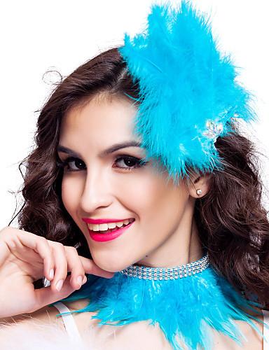 Polyester Dance Costumes Accessories Colored Fabulous Feather Headpiece