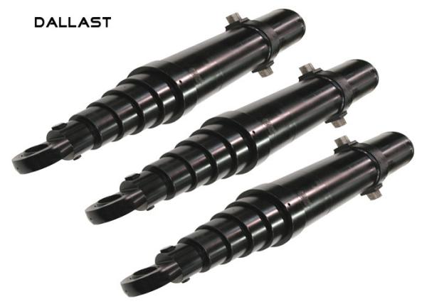 Heavy Duty  Long Stroke Hydraulic Cylinder Hard Chrome Piston Rod Material