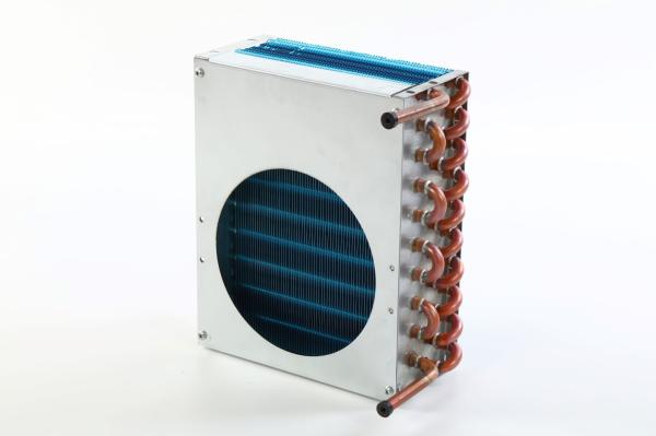 Corrugated Louver Finned Tube Heat Exchanger Air Cooler
