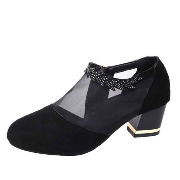 Gauze Sexy Ladies Sandals Anti Slip Wear Resistant Thick Heel Wedge Platform