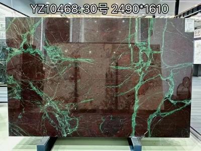 Brazil Red Marble Top Slab Waterproof Versatile With Customized Thickness