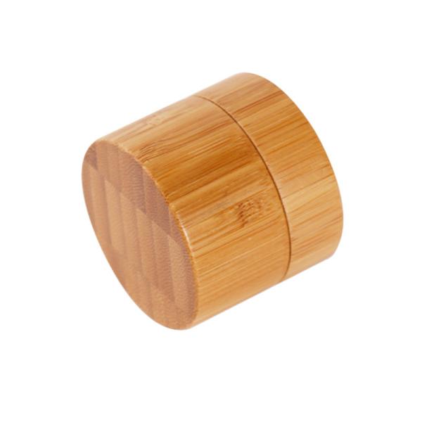 Деревянный бамбуковый опарник упаковывая опарник матированного стекла ясности 5g 15g 30g 50g 100g 200g
