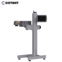 Machine de marquage laser à fibres 20W 30W 50W 100W pour l'impression sur les couvercles métalliques / en aluminium