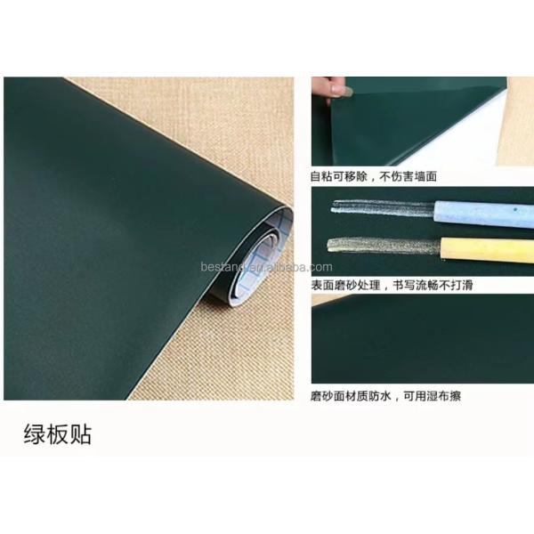 60cm*1.2m pegatina de pared de pizarra extraíble pegatina de vinilo de cartón negro verde
