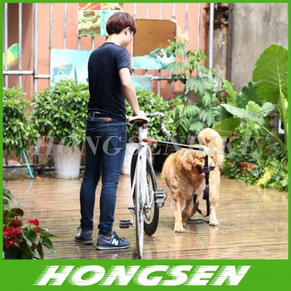 HS-D01 Running retractable China dog training bike leash walking bike dog leashes