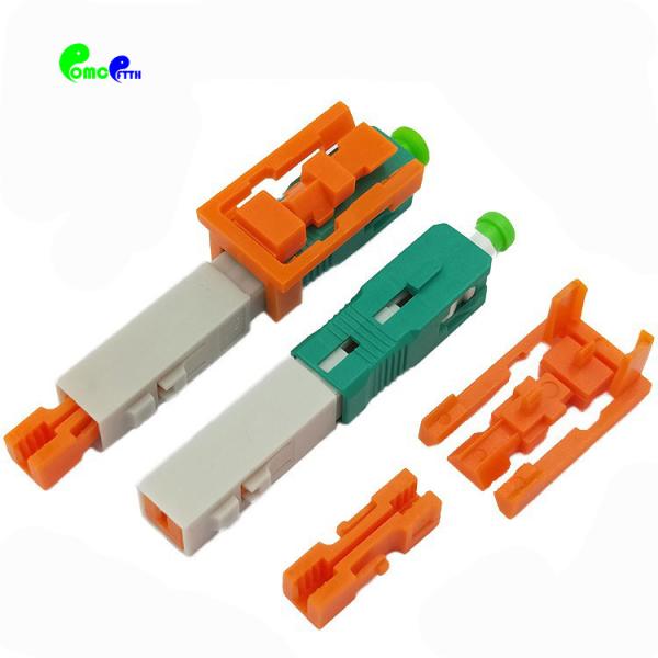 SC UPC SC APC Fiber Optic Connector Single Mode For FTTH Drop Cable