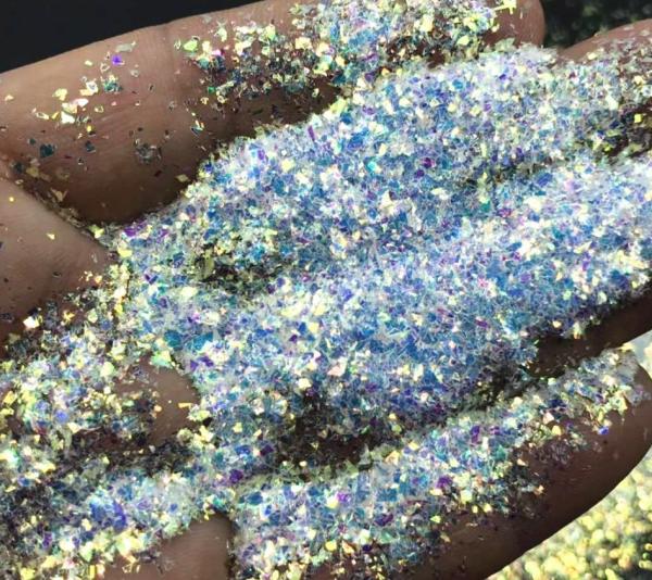 April Fool's Day Craft Nail Art Iridescent Mylar Flakes Glitter Fragment in 365 Colors Confetti Irregular Shape