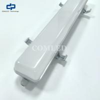 Luminaires réglettes LED commerciales/industrielles de 1200 mm approuvées CE SAA, montage en surface, étanches, luminaires LED avec batterie de secours, luminaires LED antidéflagrants