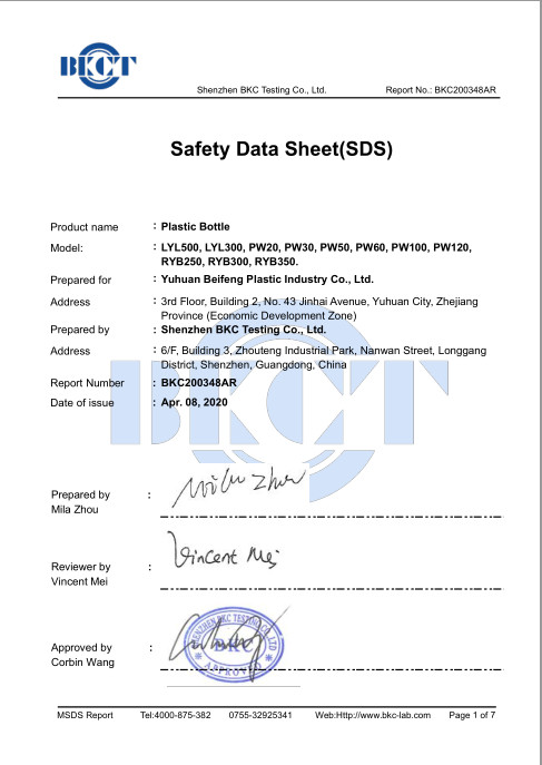 Zhejiang Lanwei Packaging Technology Co., Ltd. Сертификации