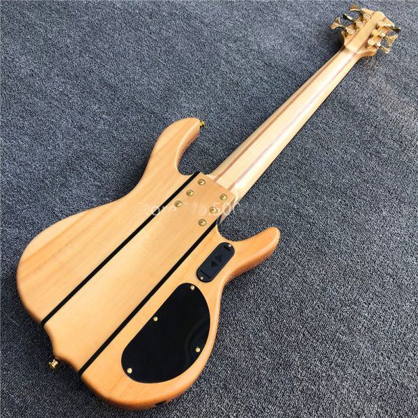 Ken Smith 6 strings Electric Bass Guitar,Burst maple top Active pickups Guitar Bass Golden hardware