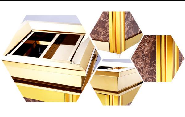 Hotel Waste Bin Lobby Vertical Hotel Corridor Commercial Office Building Elevator Entrance Large Trash Can with Soot