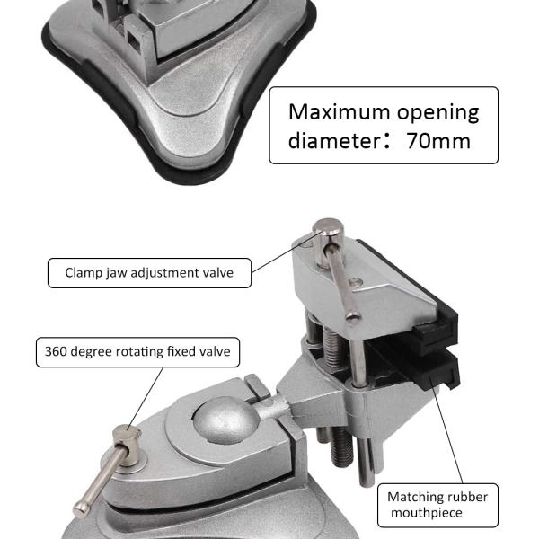 Вакуумные аксессуары для ювелирных изделий Инструменты Скамейка для ювелиров Тиски 360 градусов