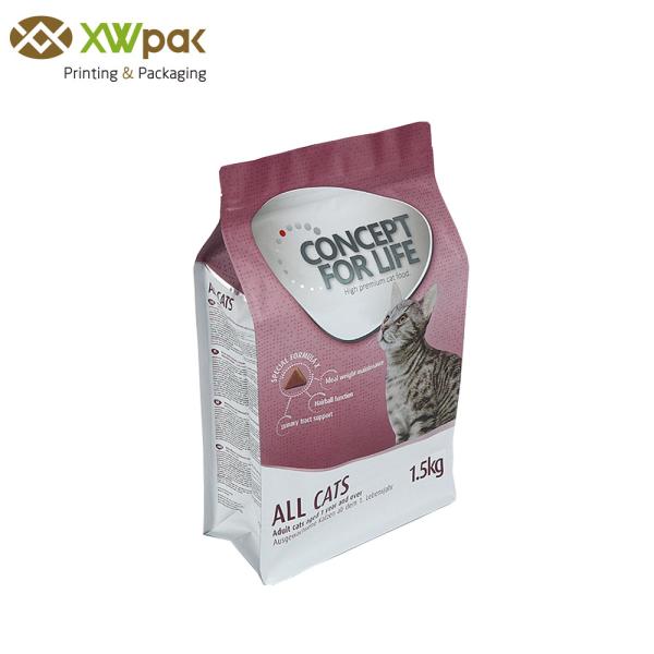 Custom Printed Pet Food Packaging Bag Plastic k Vertical Corners For Coffee