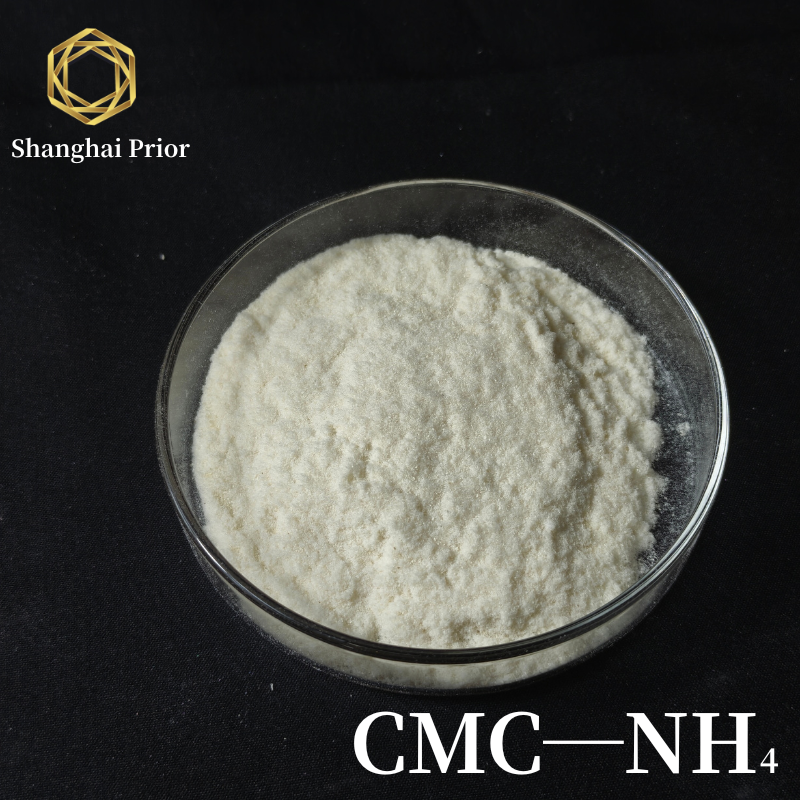 Ammonium carboxymethyl cellulose for special purpose adhesives