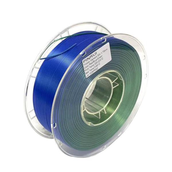 PINRUI Triple Color PLA Filament de soie 1,75 mm 1 kg Spool Triple Color PLA Filament de soie Adapté à la plupart des imprimantes FDM