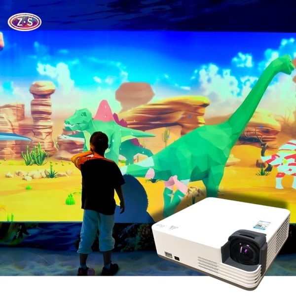 Hair Salon Family Area Featuring Interactive Coloring Wall for Parent-Child
