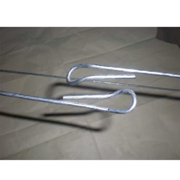 3.66mm 2.29m Cotton Galvanized Steel Baling Wire 2 Loop Avoid Rusting