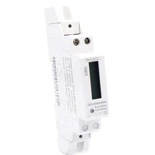 DIN RAIL Single phase digital power meter kwh meter LCD Display