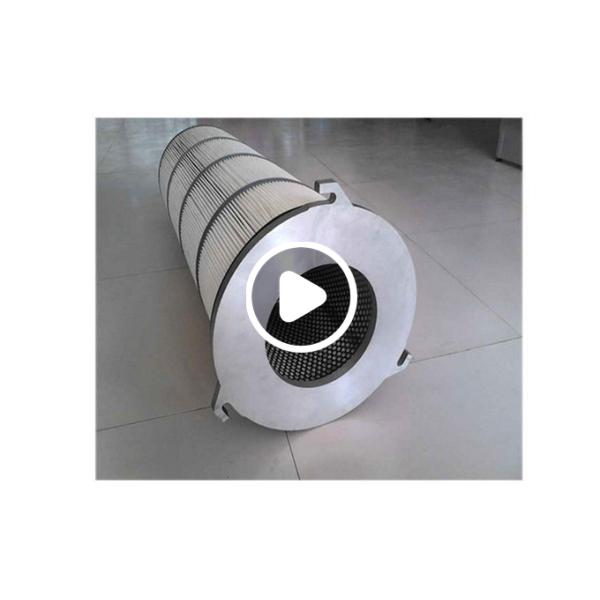 5um,0.5um,2um,0.2um,Antistatic Dust Air Filter Cartridge , 3 Lugs Flange Washable Filter Air Cartridge