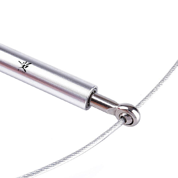 PVC Coated Steel Wire Durable Jump Ropes With Anti Slip Aluminum Handles