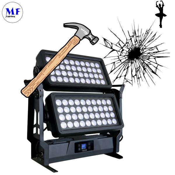 1600W IP65 LED Lâmpada de palco exterior Lava-parede Luz à prova d'água DMX512 Para iluminação arquitetônica