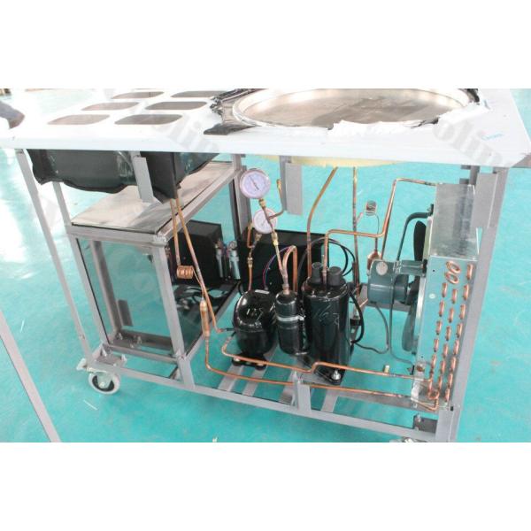 Commercial Ice Cream Roll Machine With Portability Pulley Single or Double Pans Ice Cream Roll Machine
