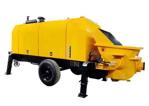Diesel Hydraulic Trailer Construction Concrete Pump 420L Oil Tank Capacity