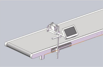 Industrial HP TIJ 2.5 Thermal Inkjet Printer For Text Barcode Graphics Date