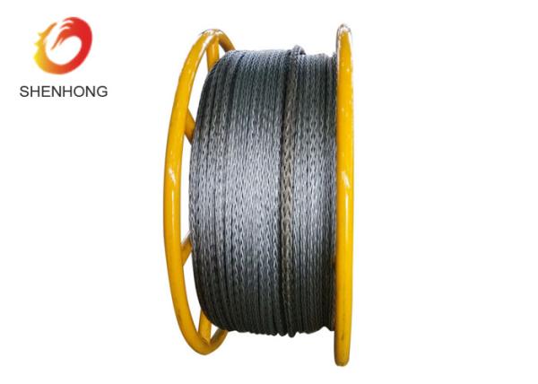 Hexagon 12 Strands Galvanized Braided Steel Anti Twist Wire Rope Diameter 9-28mm