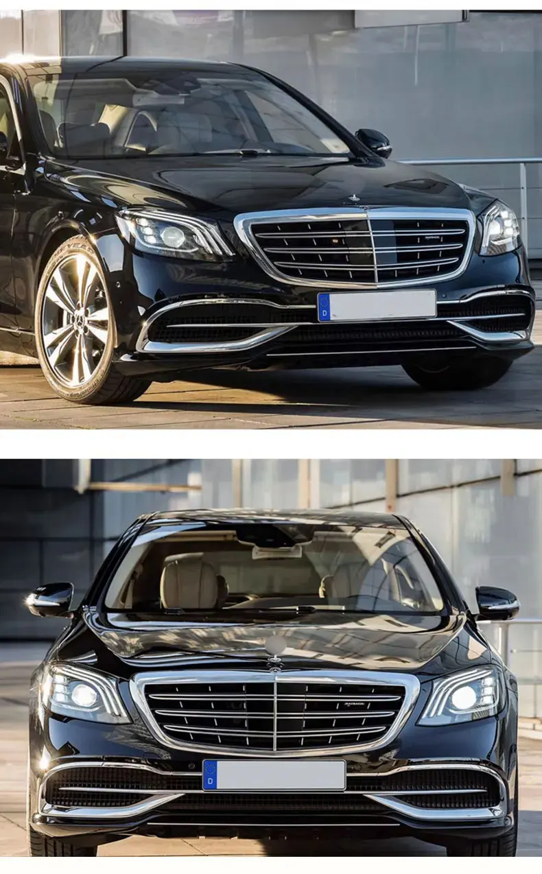 Сборка светодиодных фар для Mercedes Benz S Class W222 14-18 Модифицированный Maybach Front Head Light Drl Flowing Turn S65 S63
