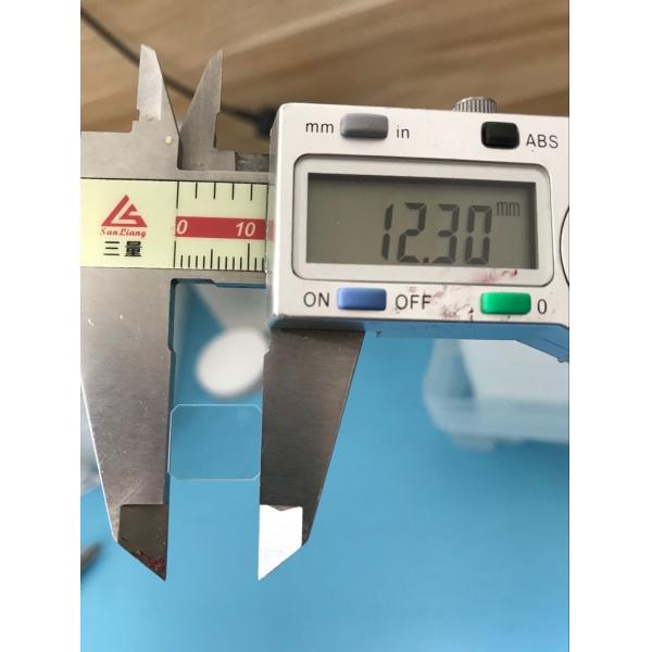 Двойной отполированное стороной синтетическое стекло сапфира толщина 10 кс 12.3мм 0.5мм