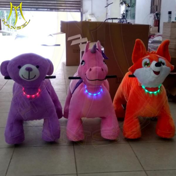 Hansel fun birthday party games coin operated plush animal ride