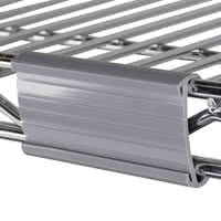 Plastic Label Holder Wire Shelving Parts , White Wire Shelving Accessories