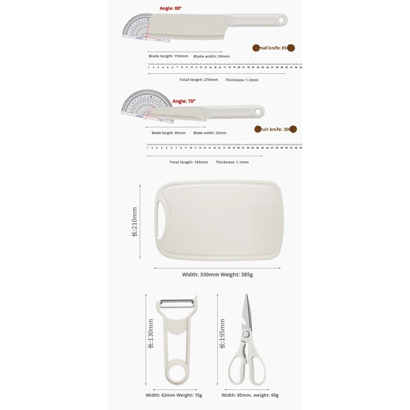 Stainless Steel Slicing Peeling Knives High Quality Portable Outdoor Storage China Model for Cutting Board Knife Set
