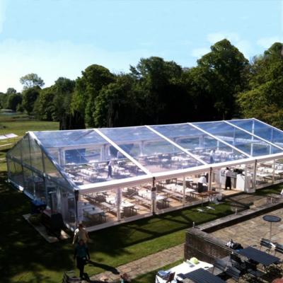 200 300 People 10*15m Outdoor Glass See Through Marquee Tent Aluminium Frame