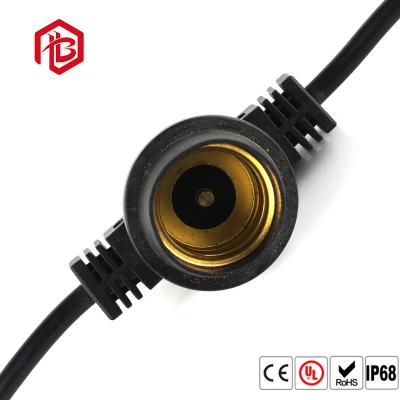 2 soquete preto branco do suporte da lâmpada de Pin Ip 65 E27 para o bulbo conduzido